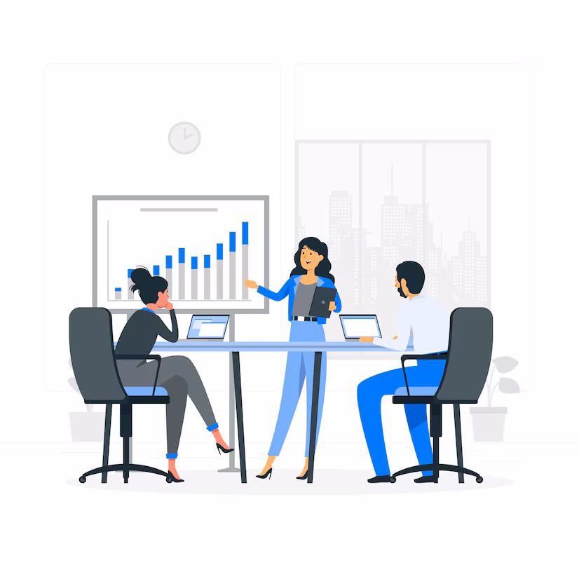 working with client